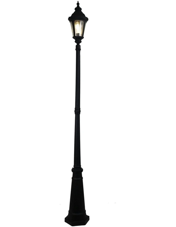 Bristol Outdoor Post Top in Black image 2