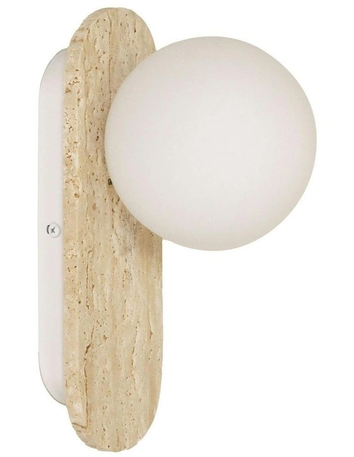 Ping G9 Decorative Glass Wall Light in Beige image 4