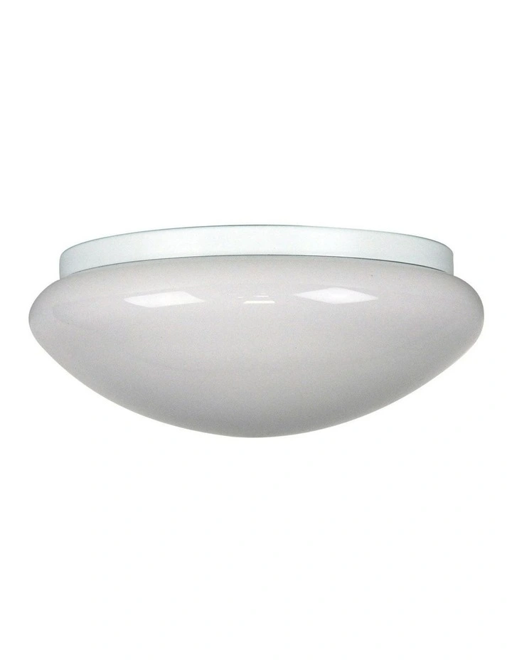 Clipper Opal Gloss Ceiling Light in White image 1