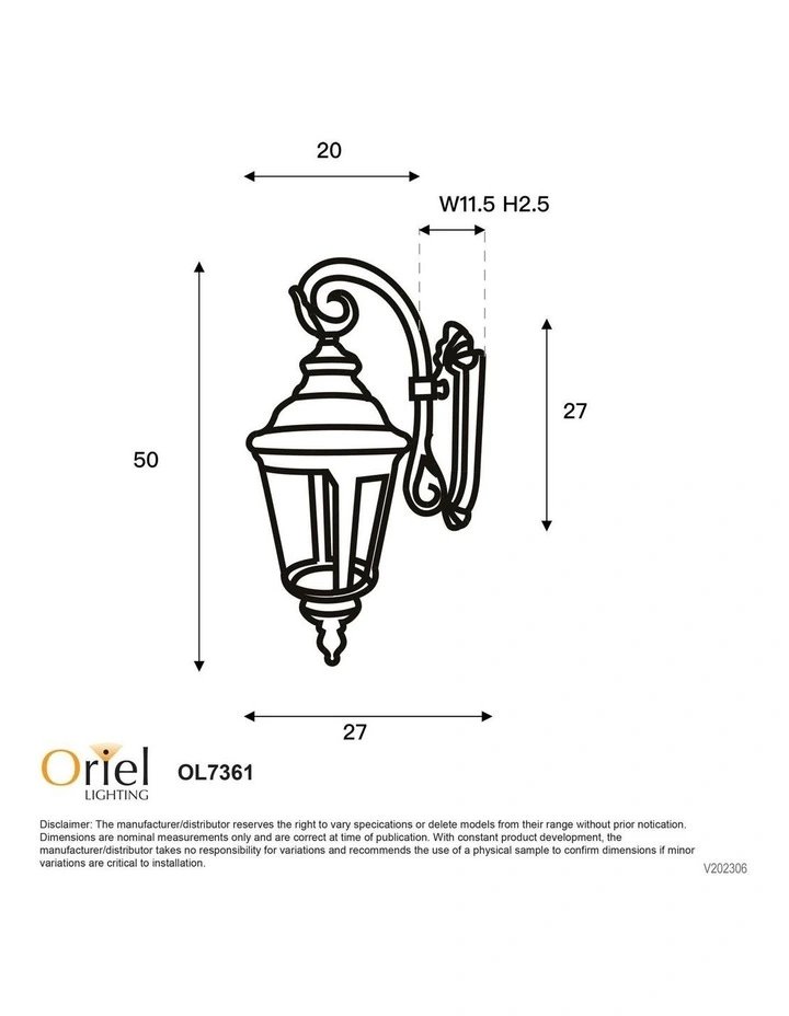 Bristol Down Exterior Light in Black image 4