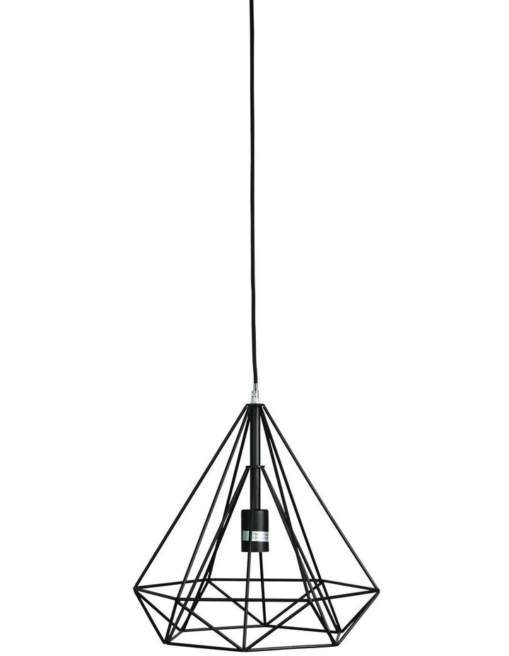 Lenox Geometric Pendant Light in Black image 1