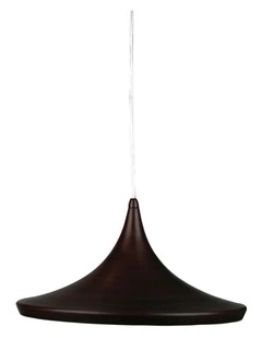 Chino 2 Beat Shade Wide Pendant Light in Bronze