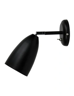 Salem Adjustable Wall Light in Black