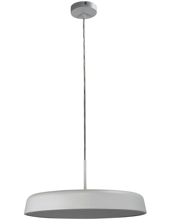 Madison 42cm Dimmable Led Pendant Light in White image 1