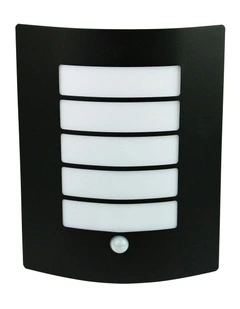 Cheeta Sensor Stainless Steel Exterior Light in Black