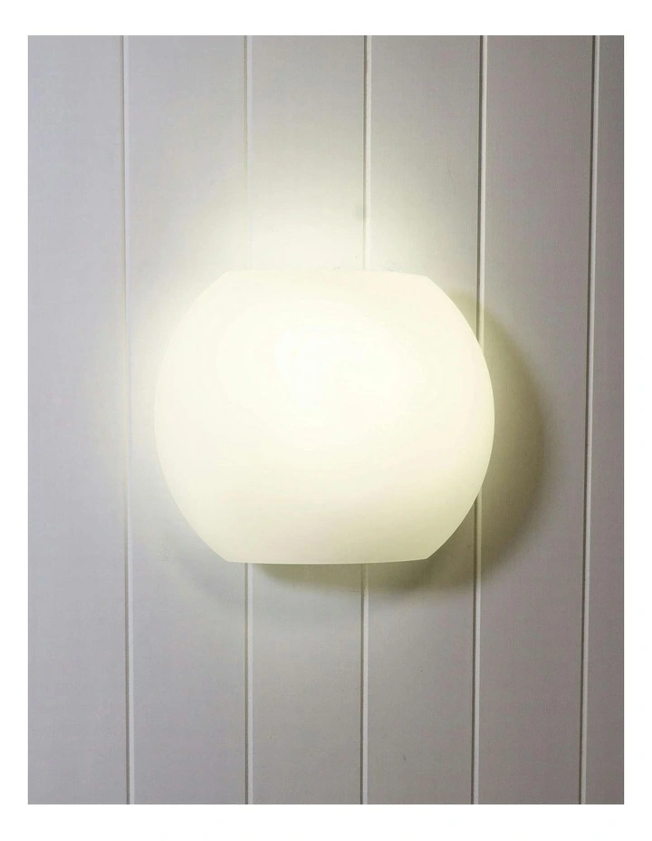 Elba Flush Mount Wall Light in Opal image 2