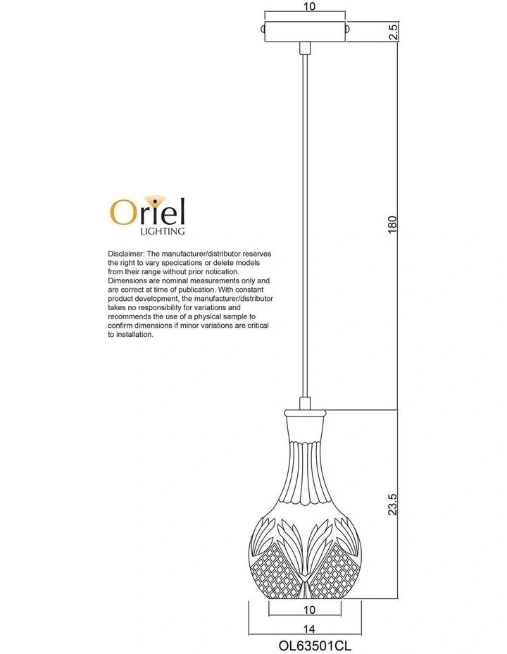 Decant Single Pendant Light in White image 4