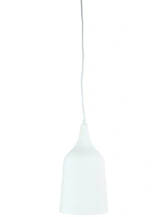 Plato Single Pendant in Light White