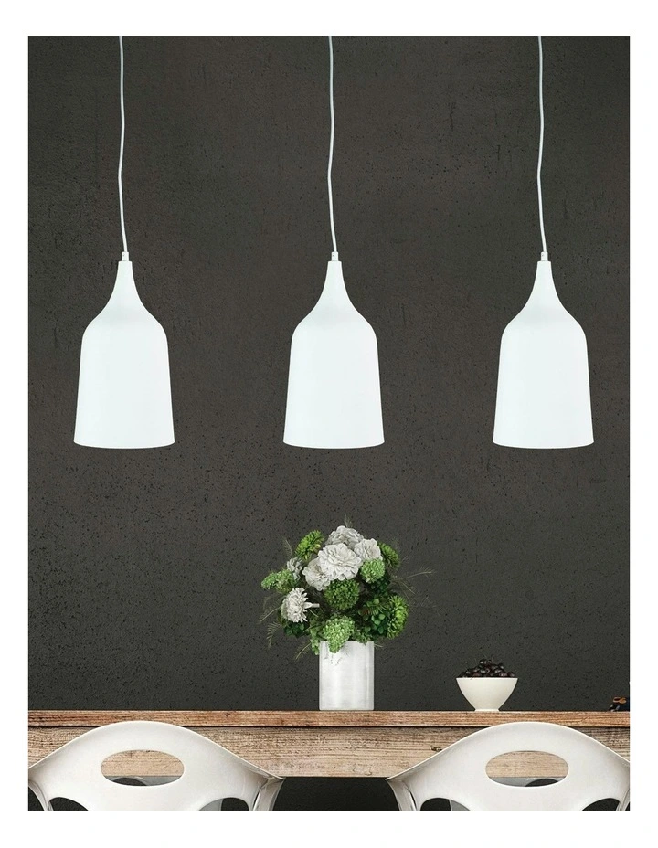 Plato Single Pendant in Light White image 4