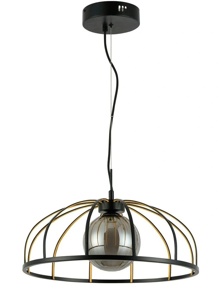 Calista LED Pendant Light in Black image 1