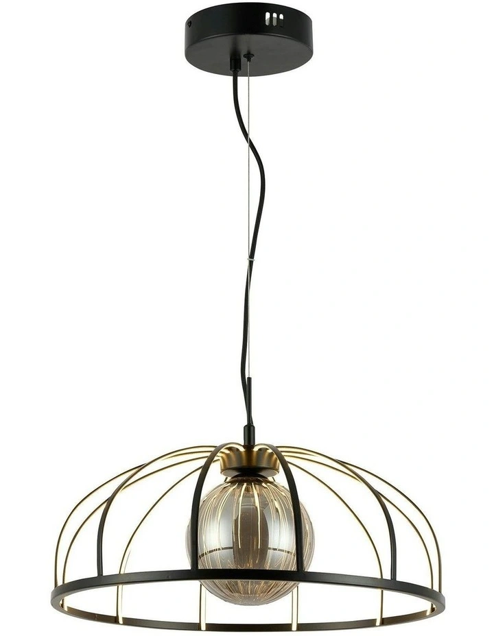 Calista LED Pendant Light in Black image 2