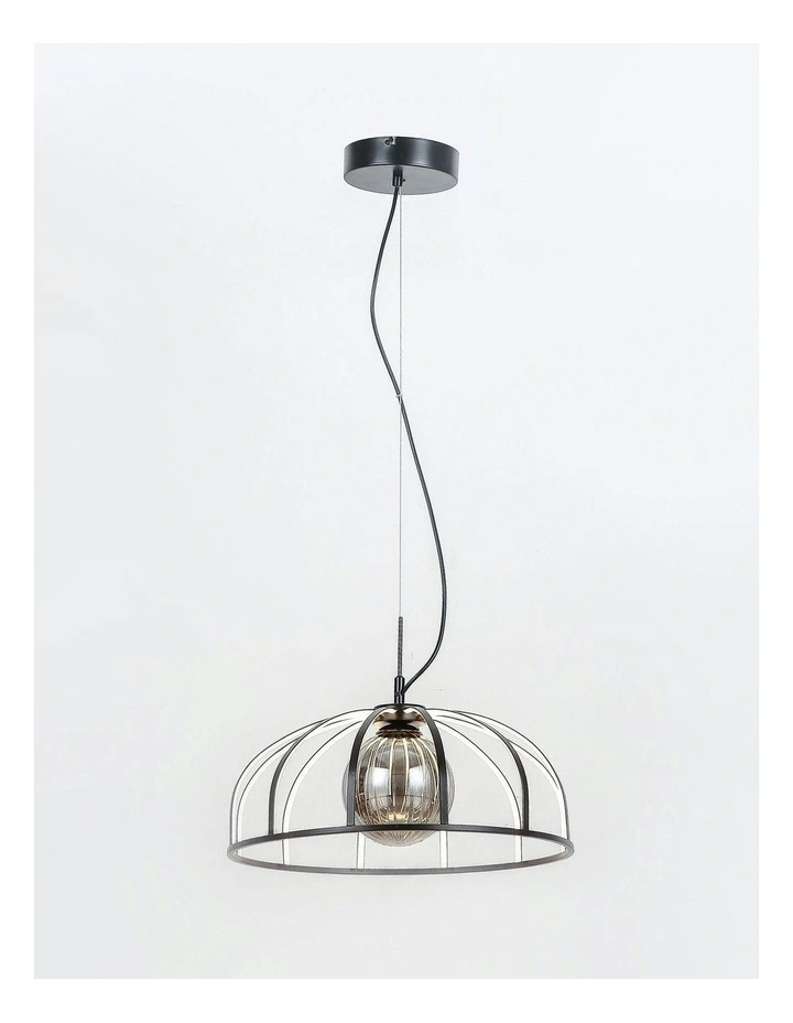 Calista LED Pendant Light in Black image 4
