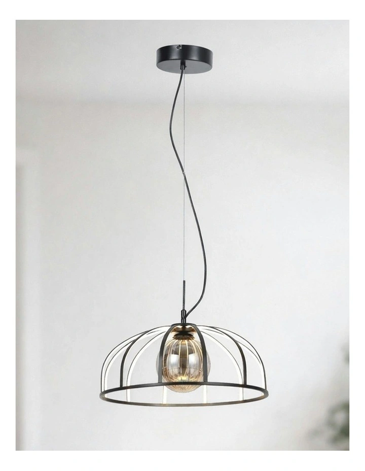 Calista LED Pendant Light in Black image 7