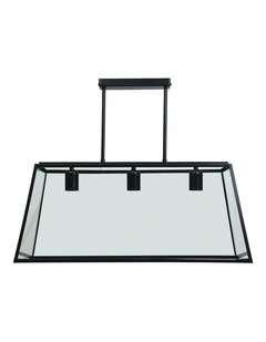 Eaton 70cm 3 Light Pendant Light in Black