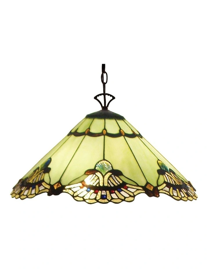 Benita Tiffany Pendant Light in Jade image 2