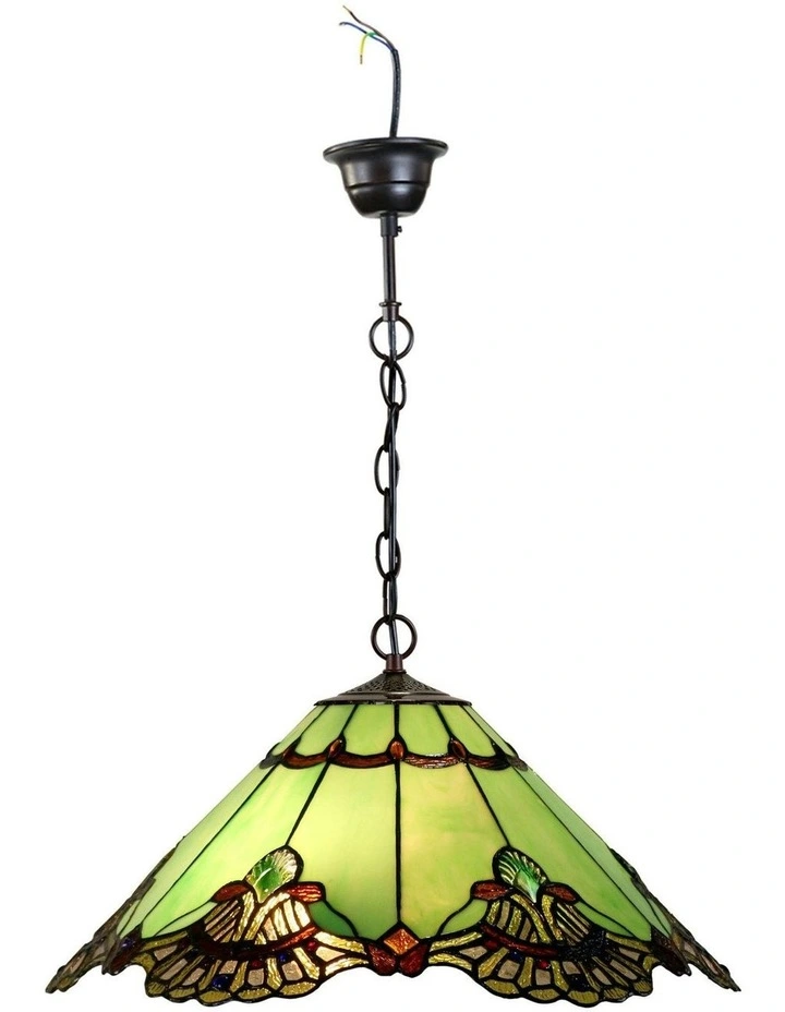 Benita Tiffany Pendant Light in Jade image 3