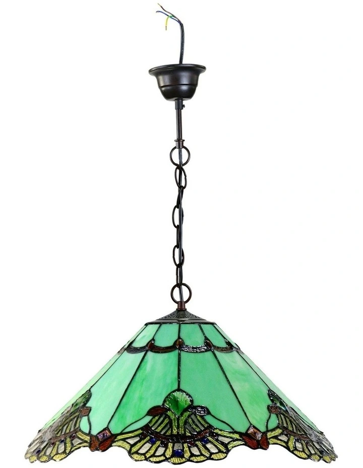 Benita Tiffany Pendant Light in Jade image 5