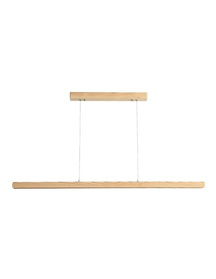 Kerf Ash Wood TriColour LED Linear Pendant Light 150cm image 3