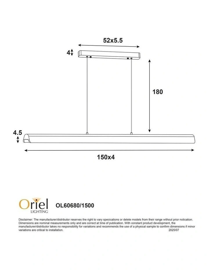 Kerf Ash Wood TriColour LED Linear Pendant Light 150cm image 4