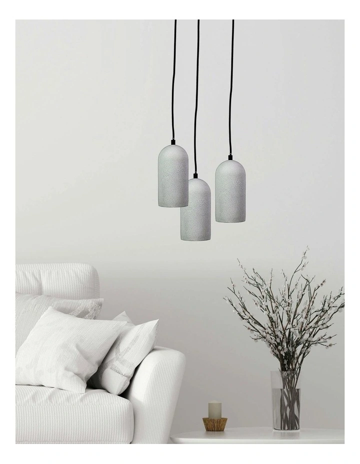Cimo Scandustrial 10cm Pendant Light in Grey image 2