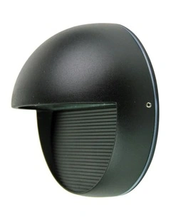 Vargo Led Round Exterior Light in Black