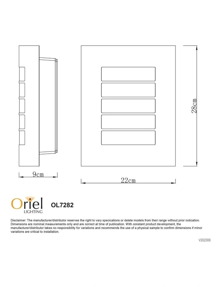 Cheeta Stainless Steel Exterior Light in Silver image 2