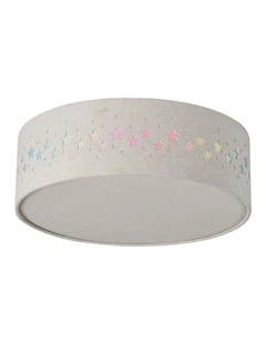 Kiki LED Flush Ceiling Light in White