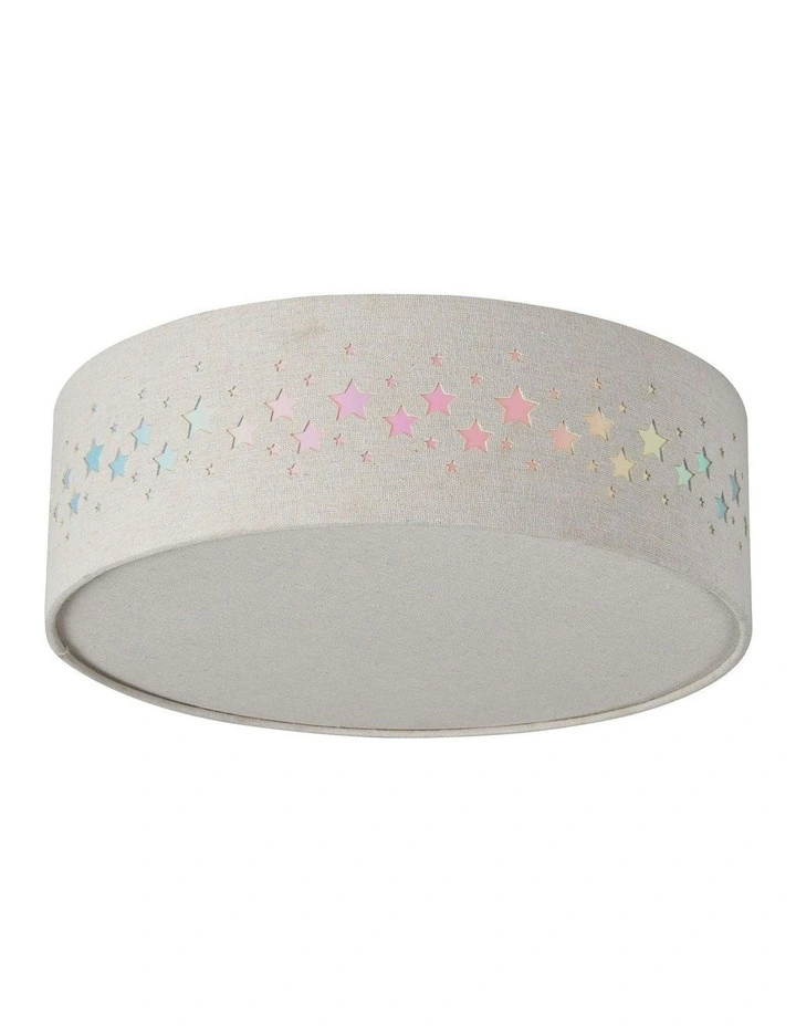 Kiki LED Flush Ceiling Light in White image 1