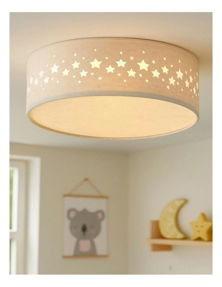 Kiki LED Flush Ceiling Light in White image 4