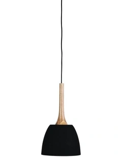 Malt Scandustrial Designed Pendant 22cm in Black
