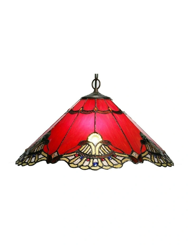 Benita Tiffany Pendant in Red image 2
