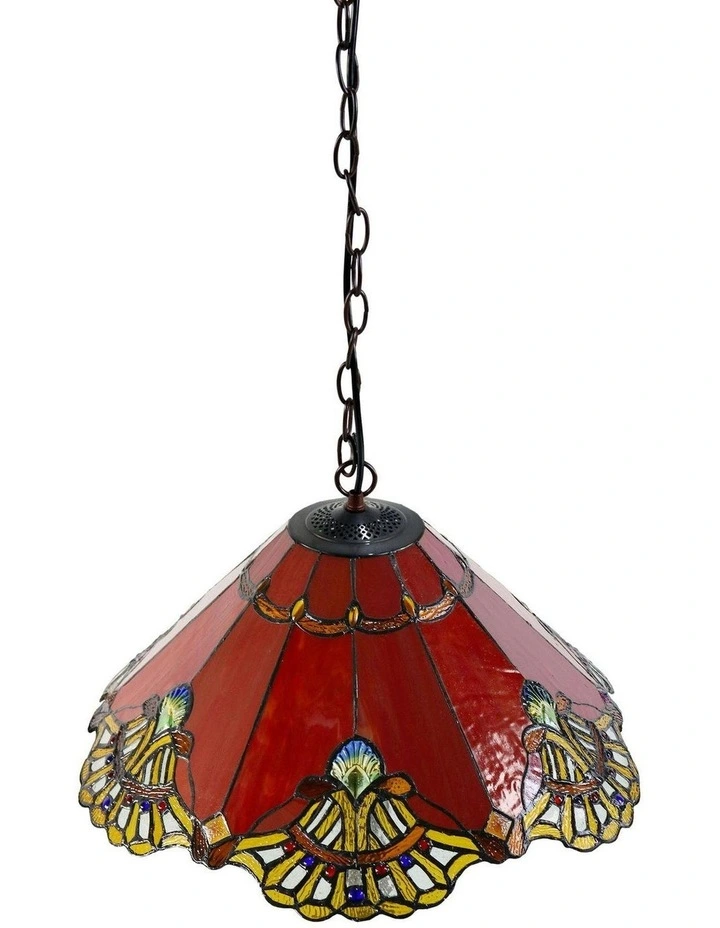 Benita Tiffany Pendant in Red image 5