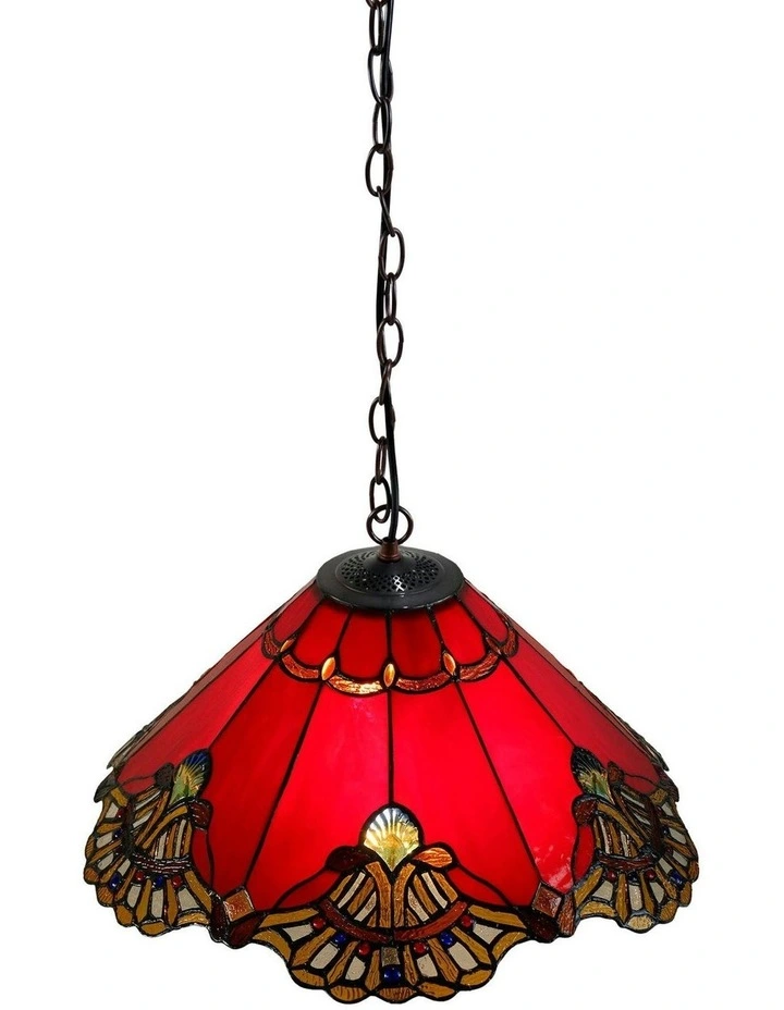Benita Tiffany Pendant in Red image 6