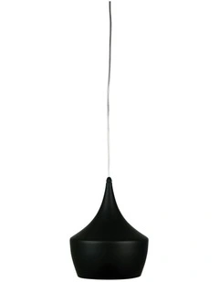 Chino 3 Metal Shade Pendant Light in Black