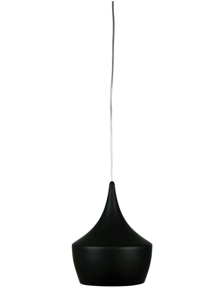 Chino 3 Metal Shade Pendant Light in Black image 1