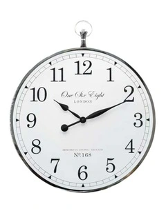 Elizabeth Wall Clock 70cm in White