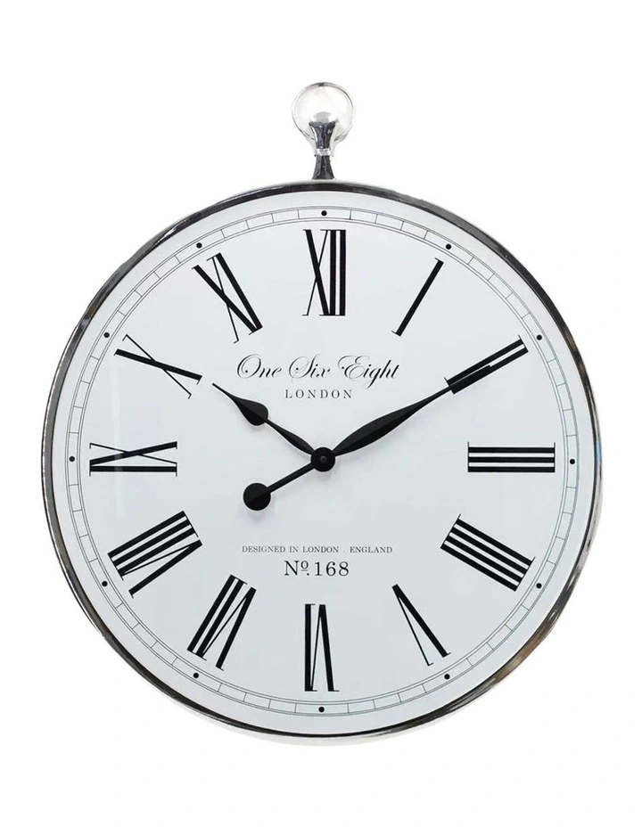 Charlie Roman Wall Clock 70cm in White image 1