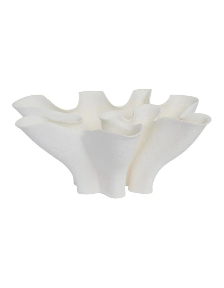 Ebony Vase 41cm in White image 1