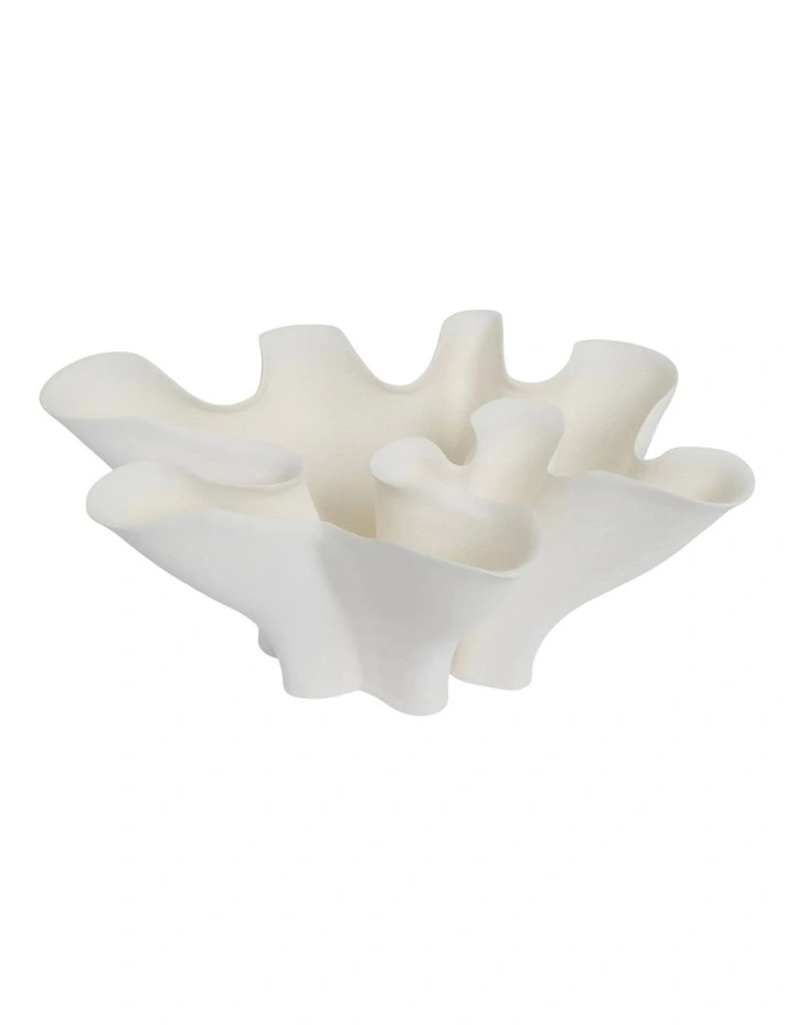 Ebony Vase 41cm in White image 3