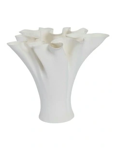 Bryony Vase 25cm in White