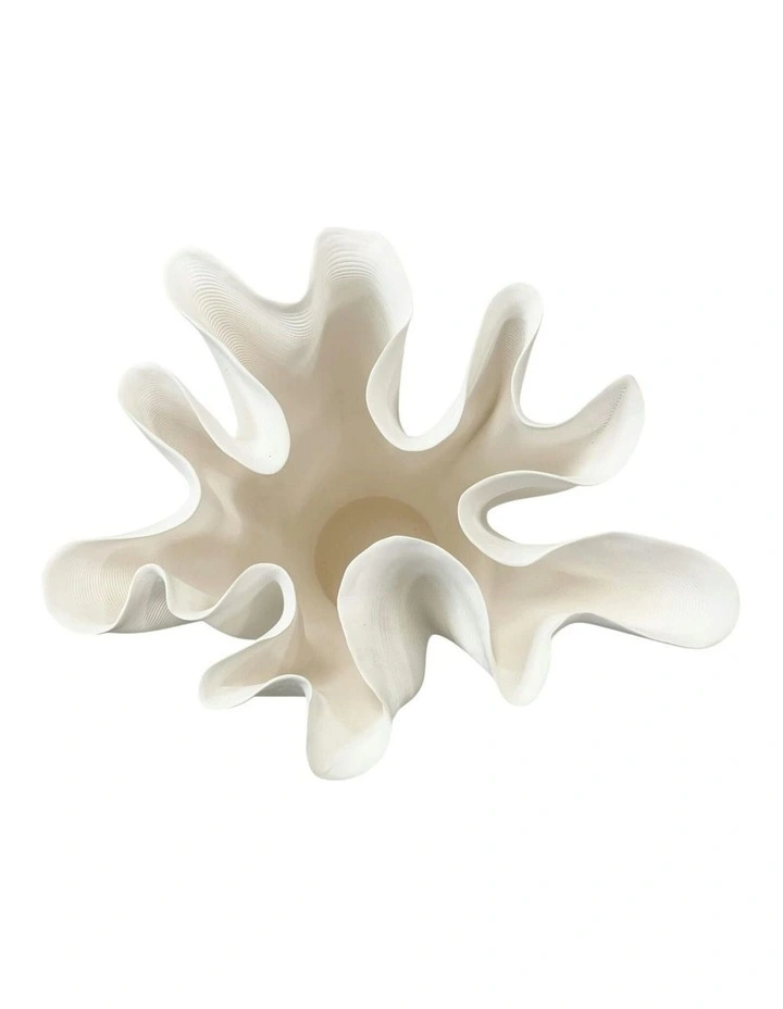 Bryony Vase 25cm in White image 3