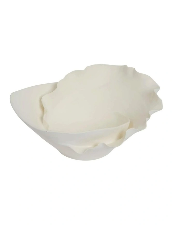 Hallie Bowl 39cm in White image 2