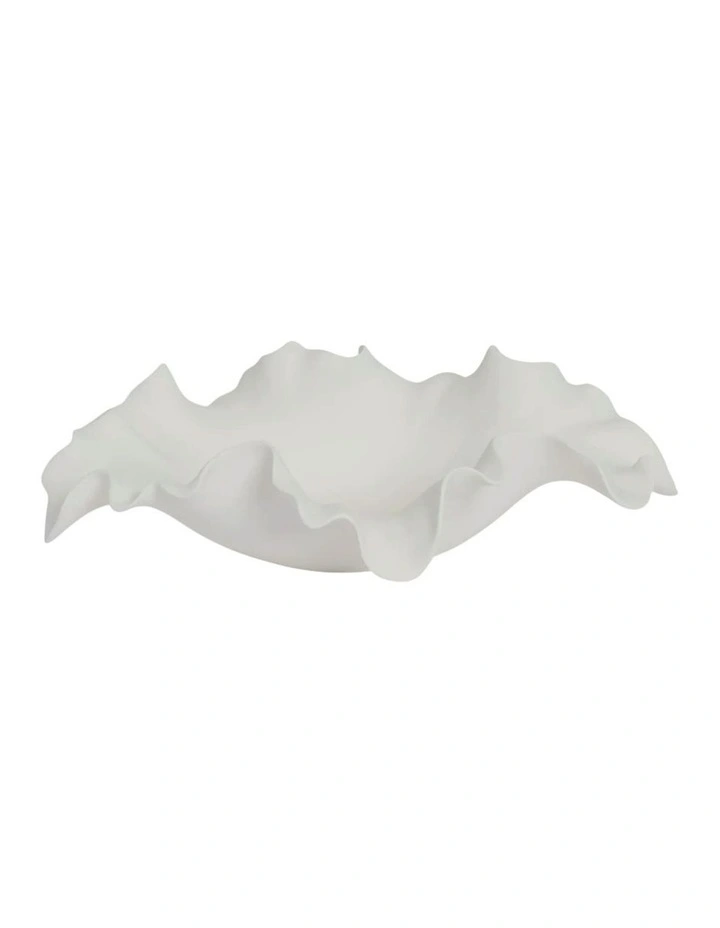 Phoebe Decorative Bowl 34cm in White image 1