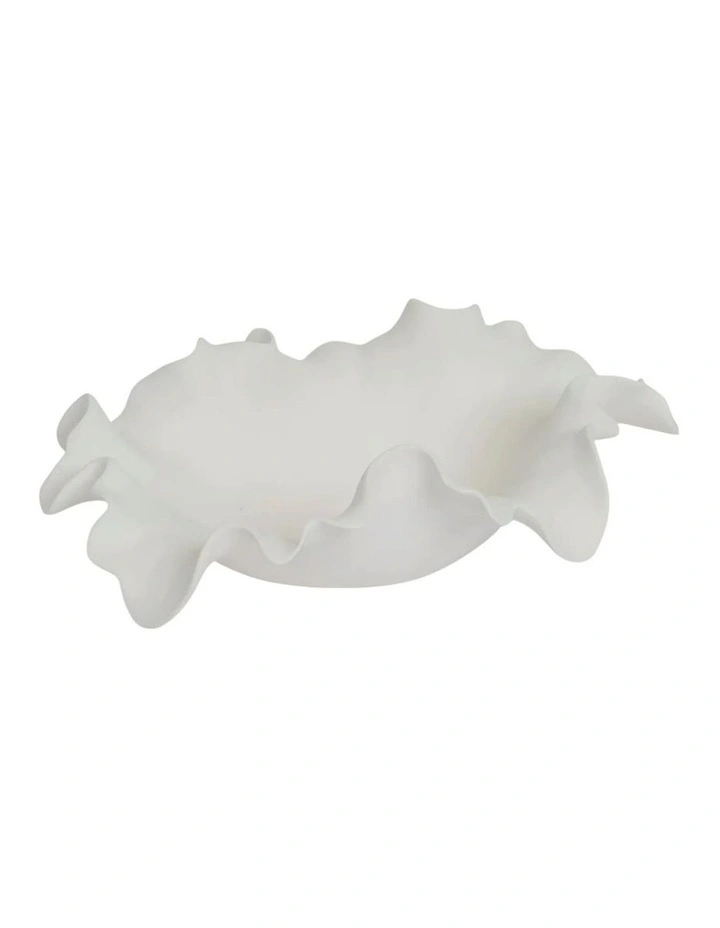 Phoebe Decorative Bowl 34cm in White image 3
