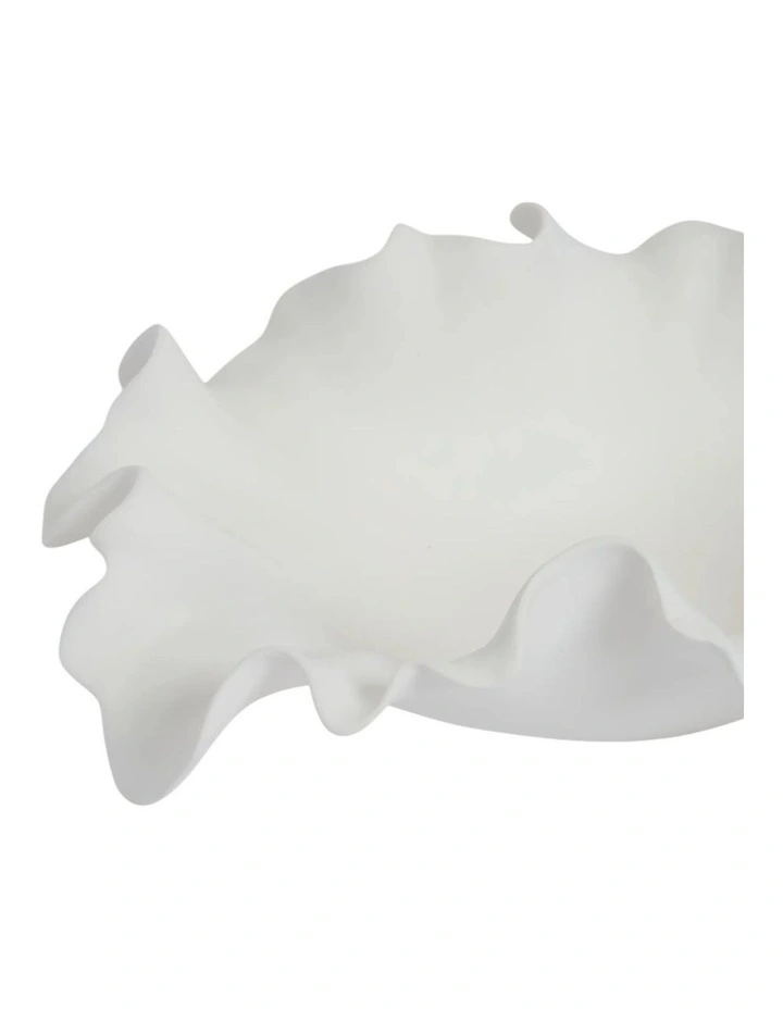 Phoebe Decorative Bowl 34cm in White image 5