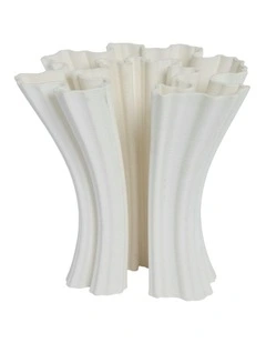 Zoe Vase 24cm in White