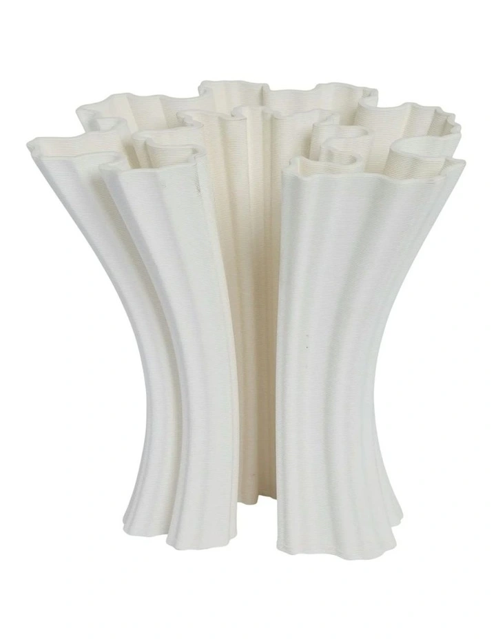 Zoe Vase 24cm in White image 1