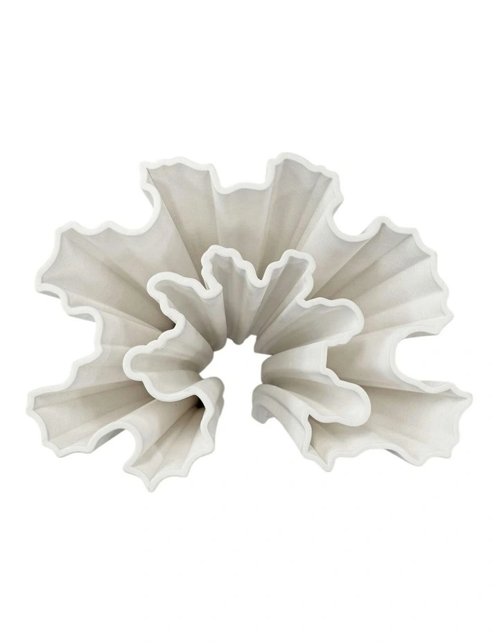 Zoe Vase 24cm in White image 3