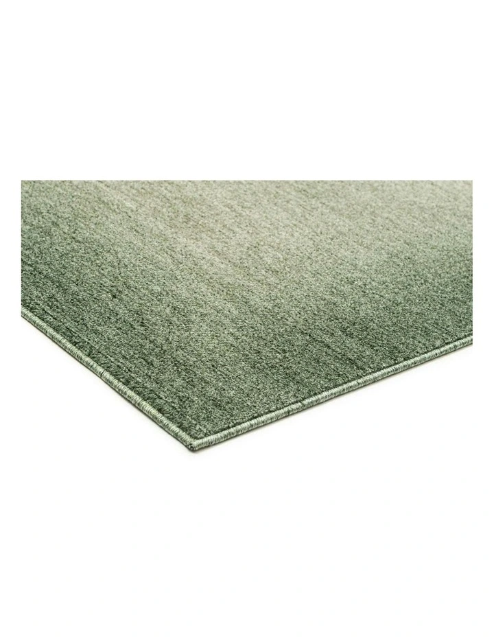Vergi Tonal Green Gradient Runner Rug in Green image 2