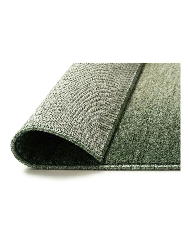 Vergi Tonal Green Gradient Runner Rug in Green image 4